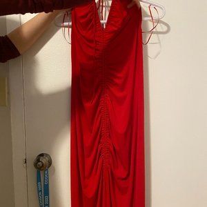Zara Midi length Red Dress Size S